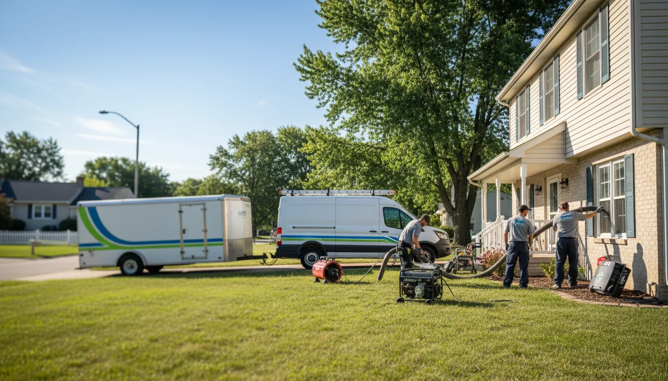 Flooded Basement Restoration And Cleanup With Repair in Chadwick, IL near me